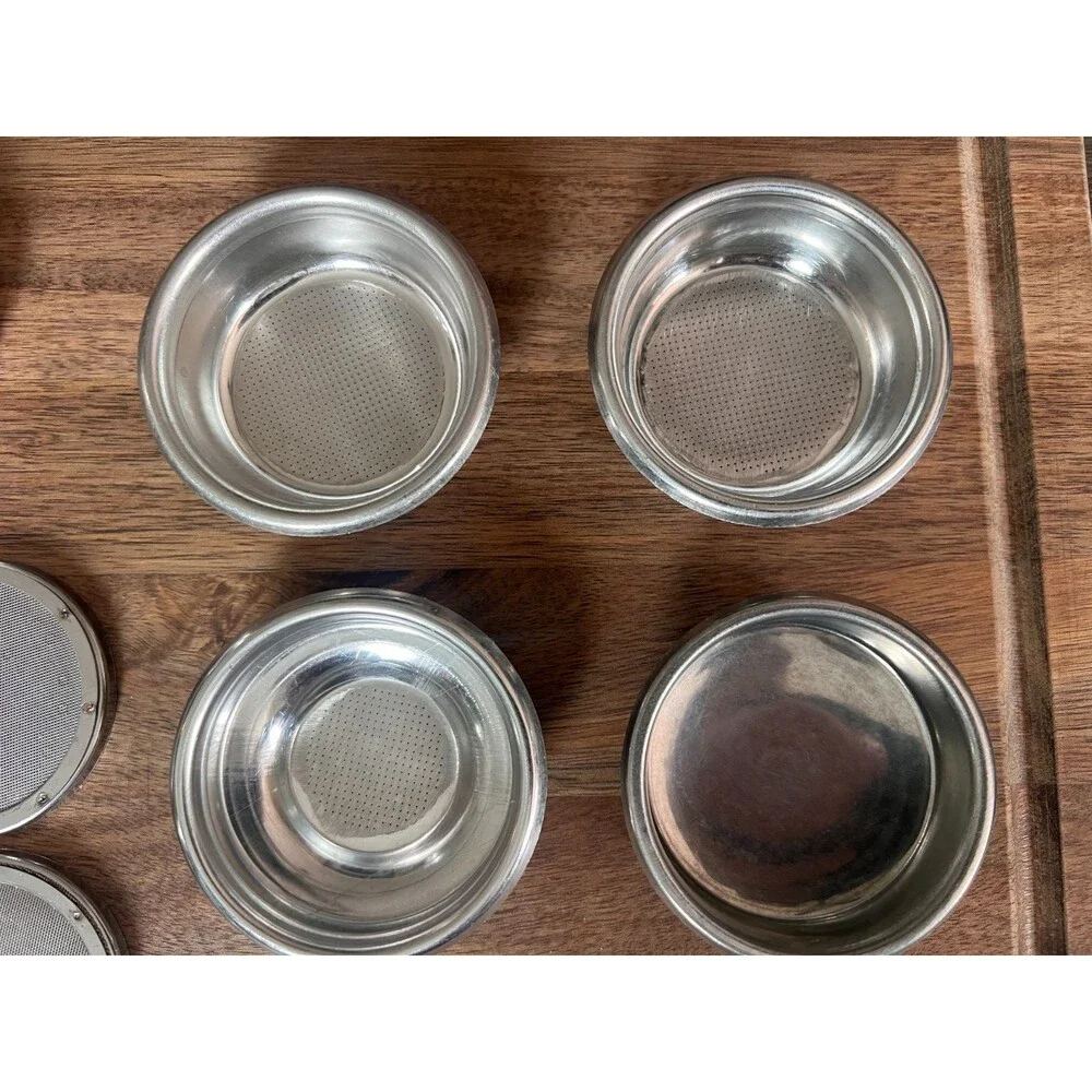 58mm Portafilter Double Espresso Accessory Lot Heavy Tamper Baskets and Screens